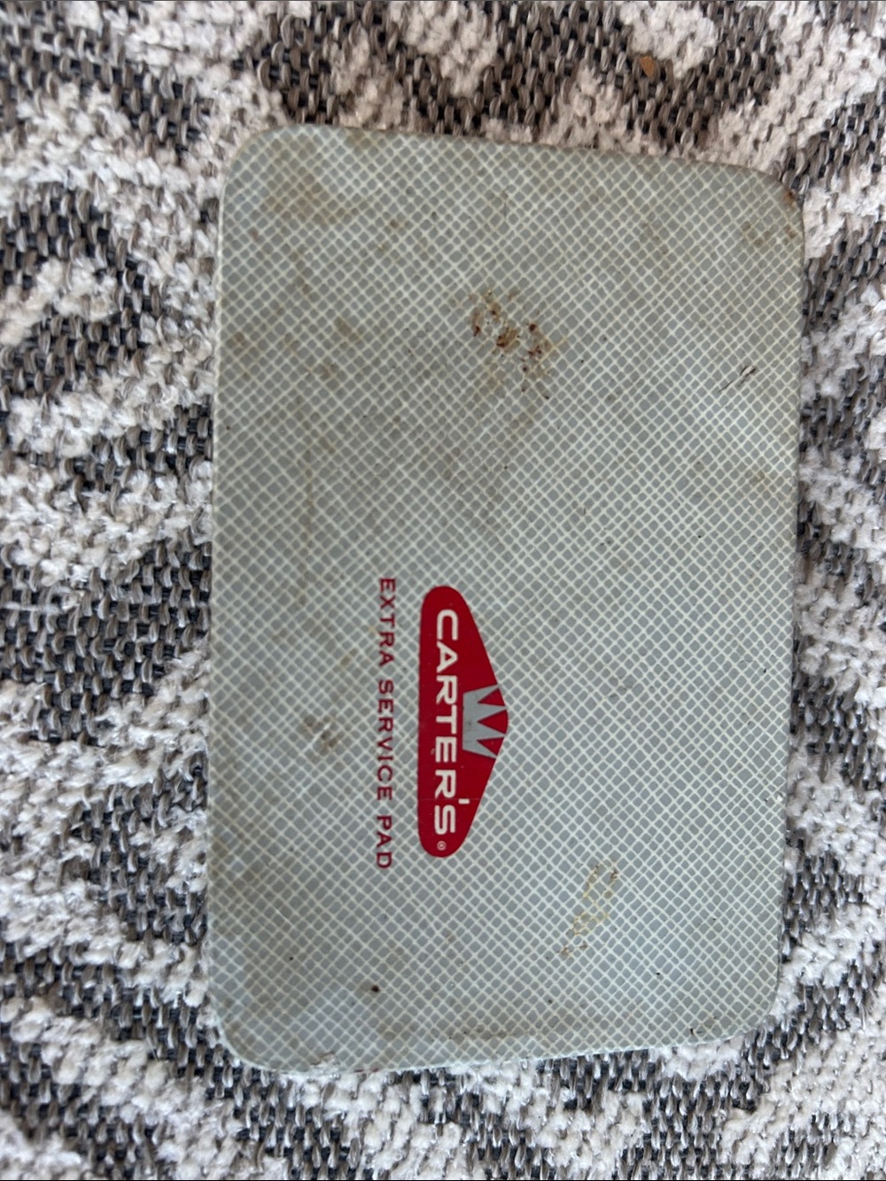 Vintage Carter's Gray Service Stamp Ink Pad Circa 1960 - Metal
